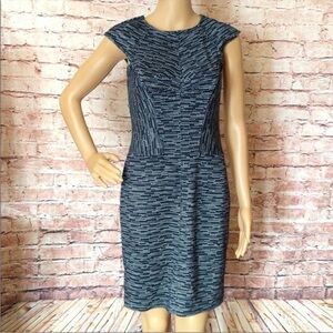 Elegant Black and Gray ANN TAYLOR Women's Dress